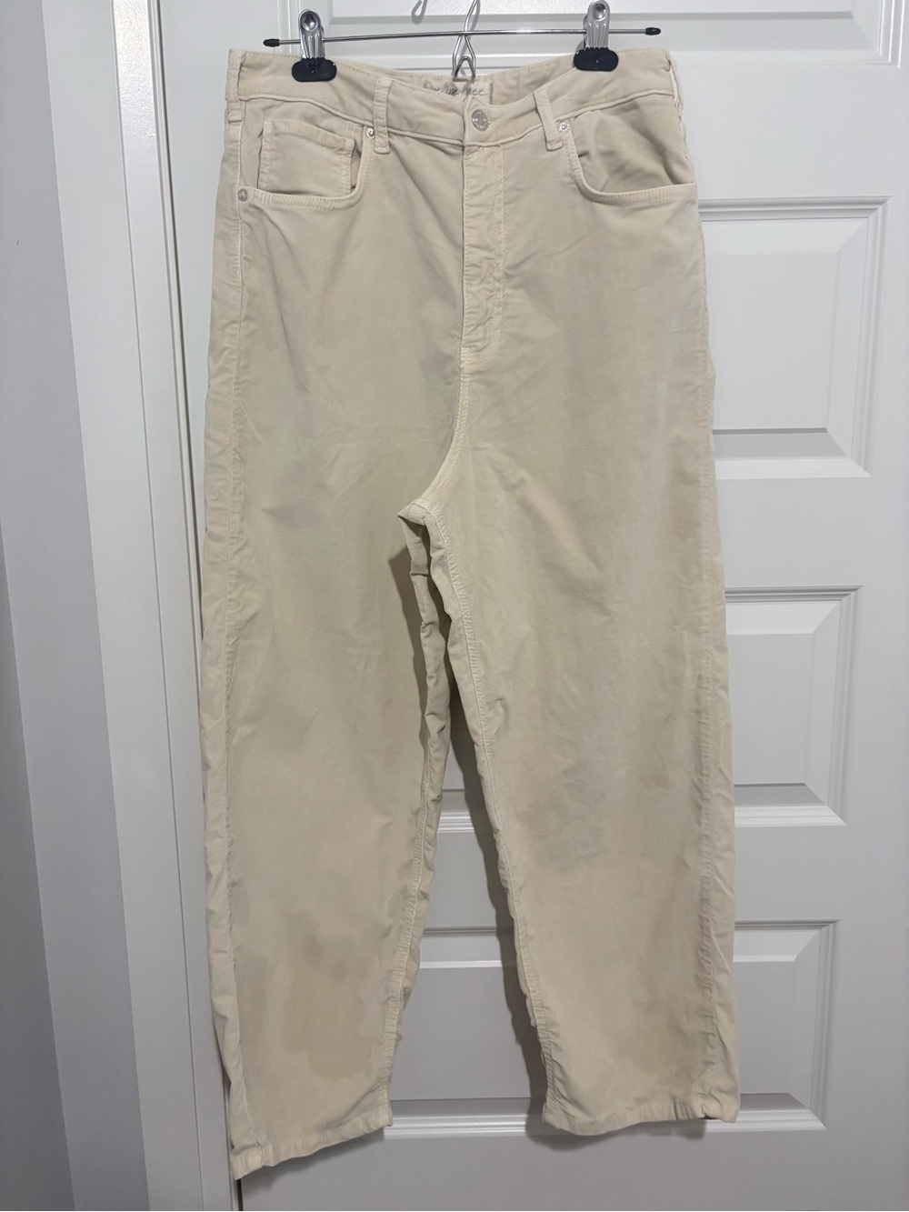 We the Free Beige Corduroy Pants in Size 31